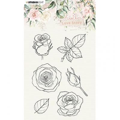 StudioLight Another Love Story Clear Stamps - Rose Flower